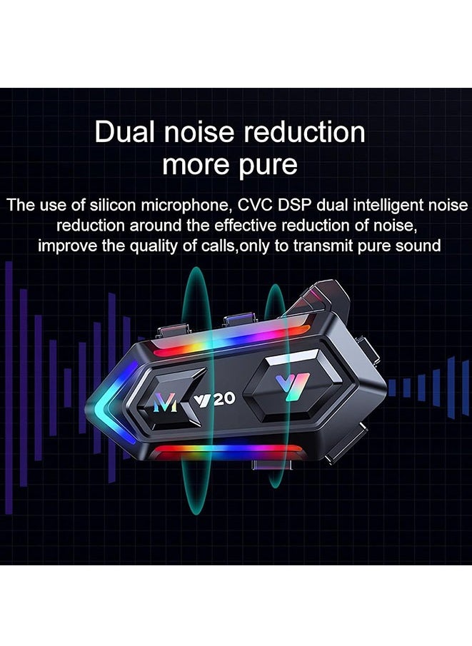 Muyixin Motorcycle Helmet Speakers Headphones Dual Noise Reduction IPX6  - Image 5