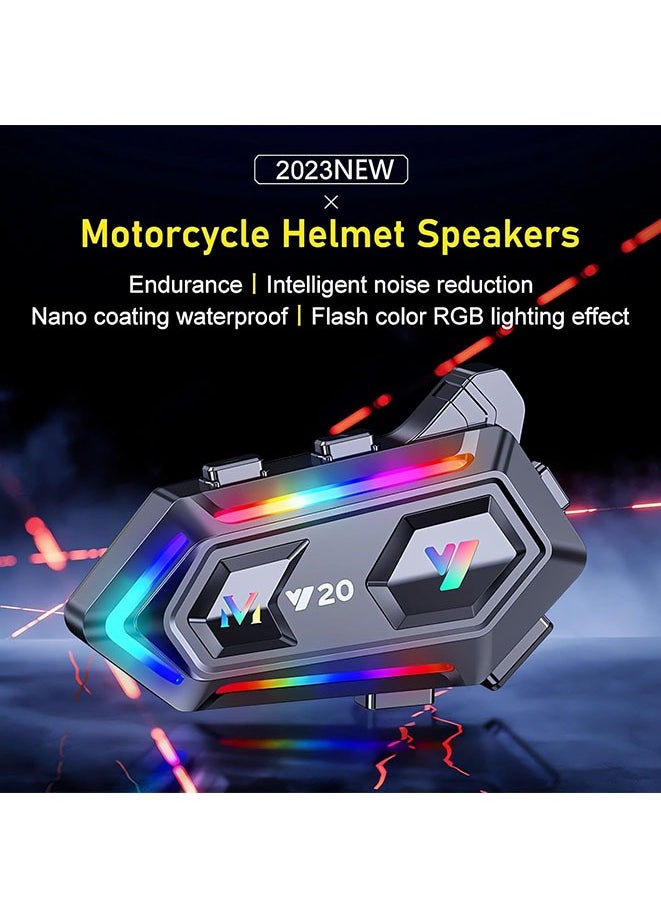 Muyixin Motorcycle Helmet Speakers Headphones Dual Noise Reduction IPX6  - Image 2
