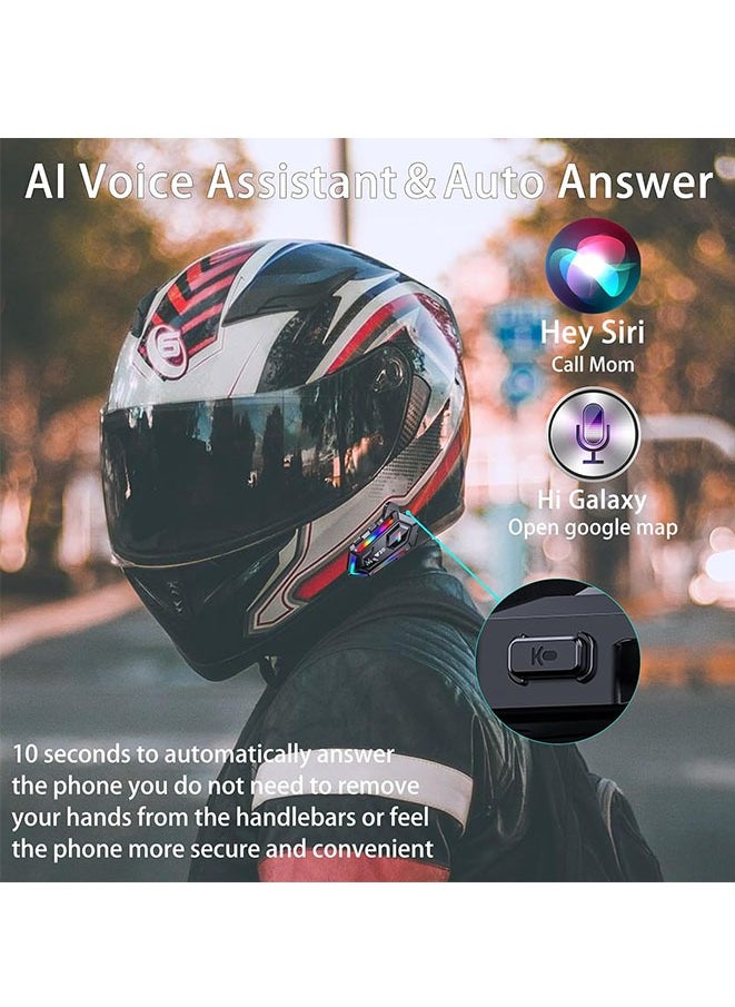 Muyixin Motorcycle Helmet Speakers Headphones Dual Noise Reduction IPX6  - Image 4