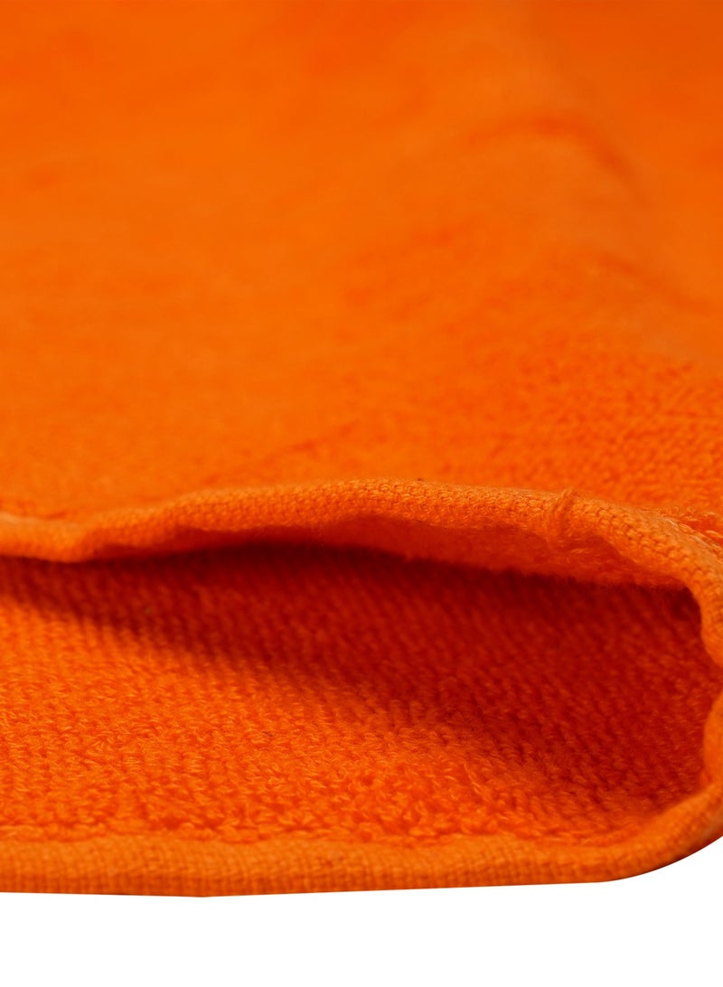 Home-Tex Design 4 Piece Hometex Design Orange Jacquard Style Highly Absorbent Bath Towels 550 GSM 70x140 cm - Image 5