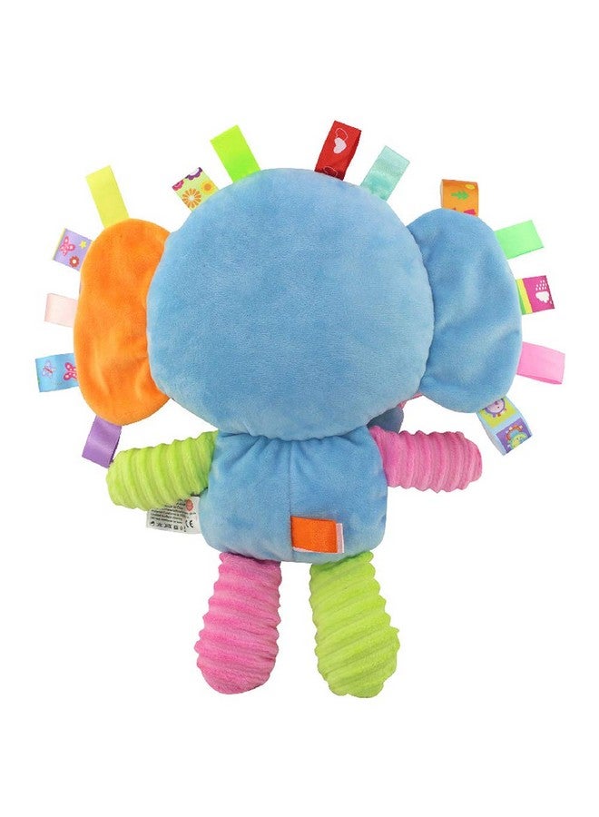 StoHua StoHua Baby Tags Toy, Taggie Security Blanket Elephant Stuffed Toy, Baby Plush Sensory Tag Toy with Ribbons & Rattle,Baby Gifts for Newborns,Infant - Image 3