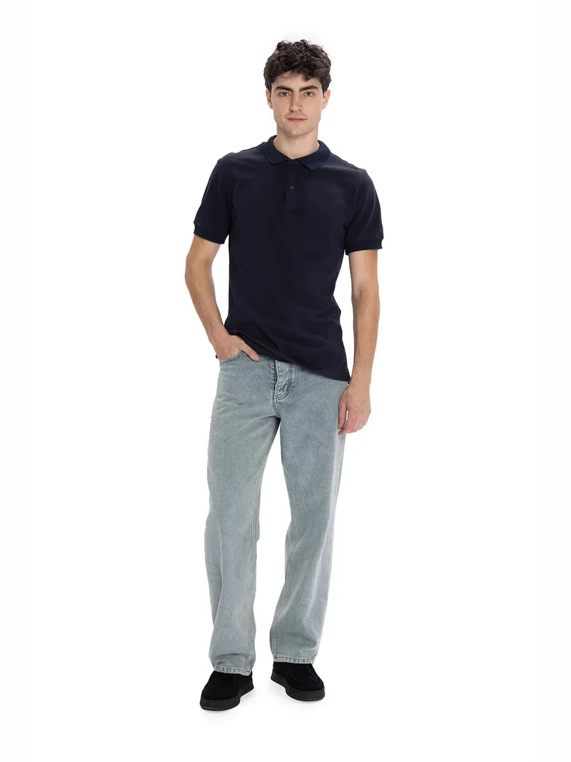 جيستو GIESTO Polo Collar Buttoned T-Shirt