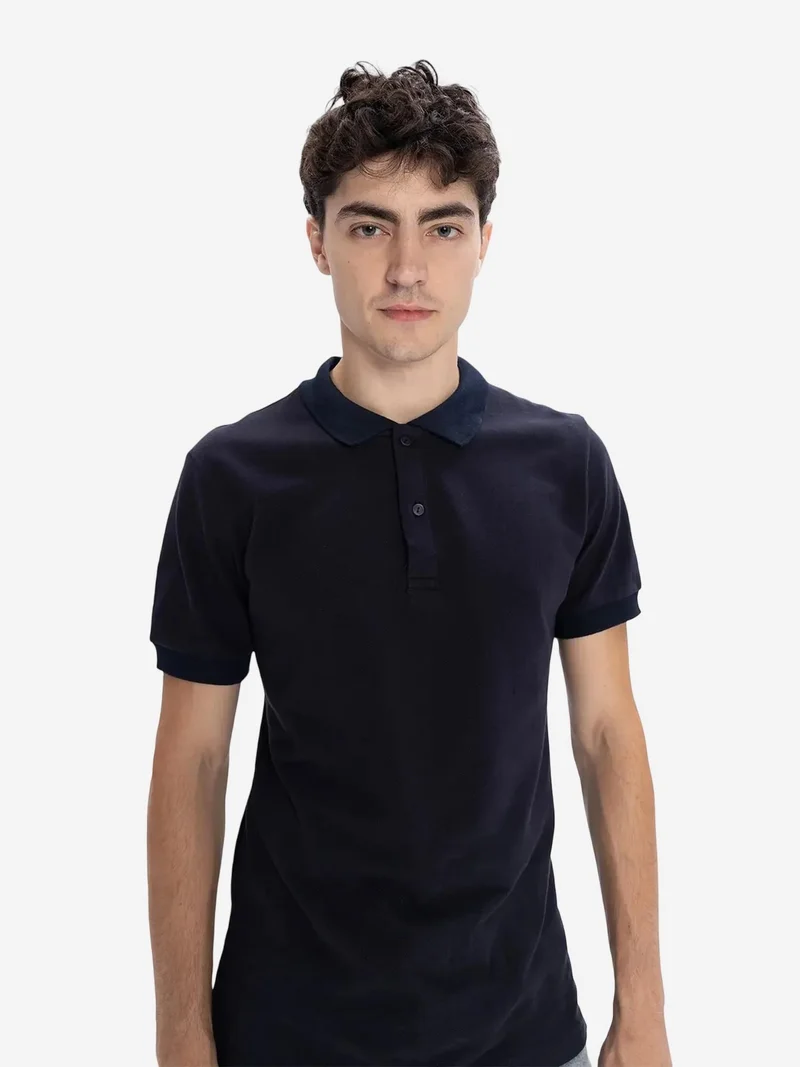 GIESTO Polo Collar Buttoned T-Shirt