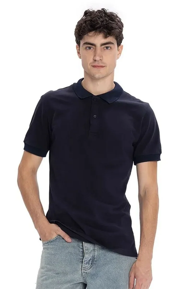 GIESTO Polo Collar Buttoned T-Shirt