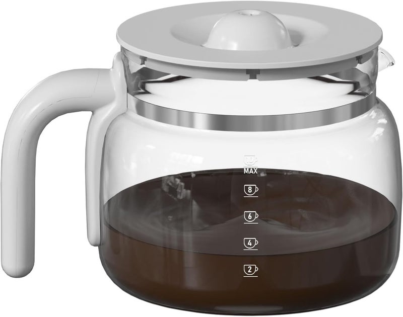 Colidier DCGC01 10-Cups Replacement Glass Carafe Pot Compatible with Smeg DCGC01 DCF02 DCG01 Overflow Coffee Maker - Image 1