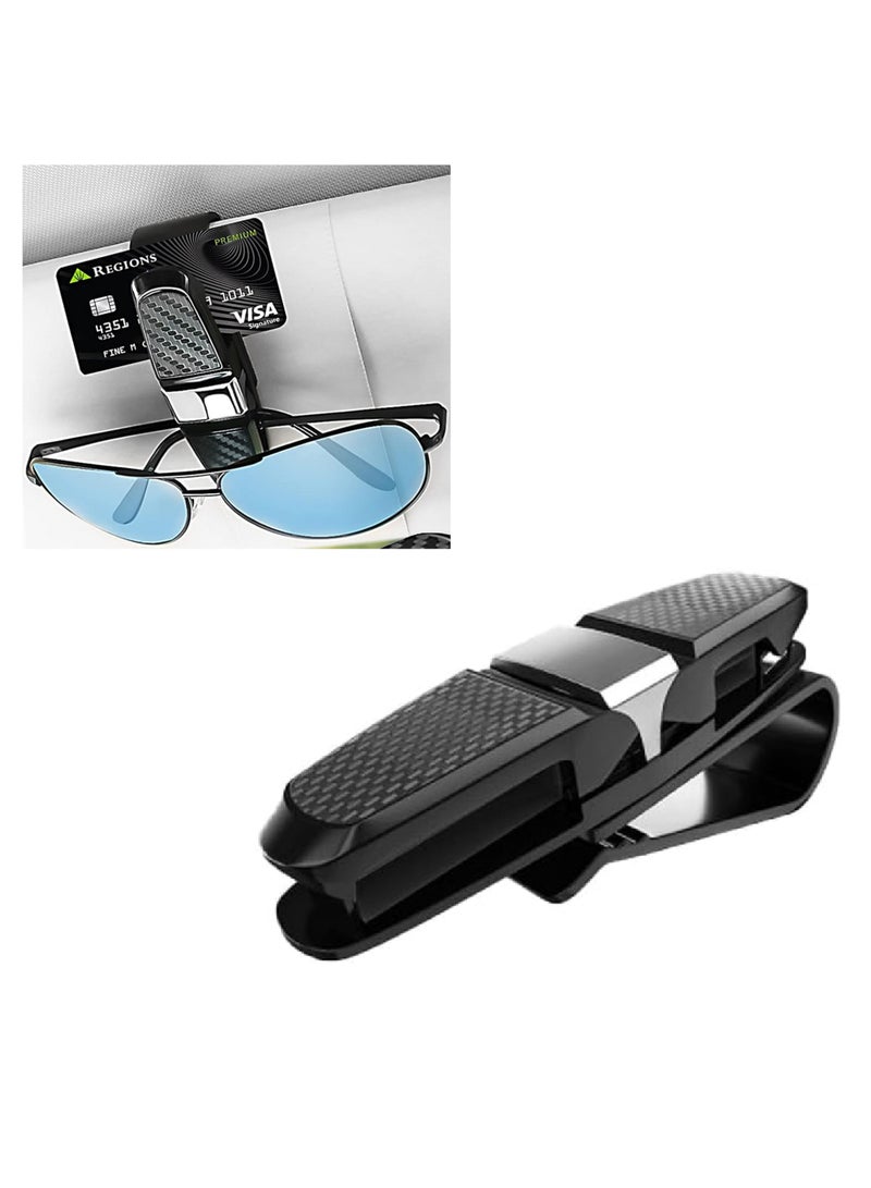 1 PCS Glasses Holders for Car Sun Visor Sunglasses Eyeglasses Clip Mount with Ticket Card 180-Degree - Image 1