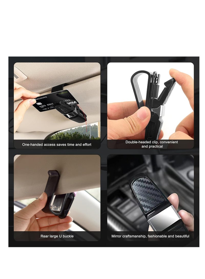 1 PCS Glasses Holders for Car Sun Visor Sunglasses Eyeglasses Clip Mount with Ticket Card 180-Degree - Image 4