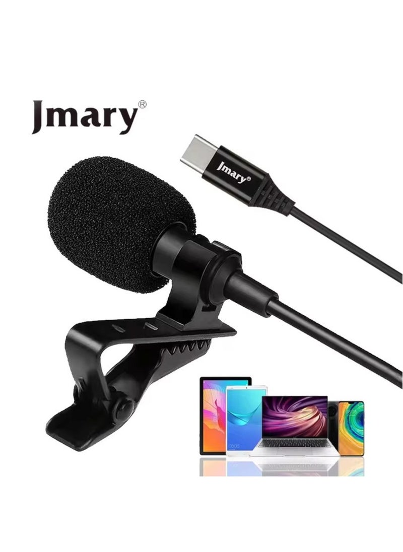 Jmary Jmary MCR2 Professional Type C Interface lapel mic 3.5mm micro type Mic Mobile Phone PC voice lavalier microphone  - Image 5