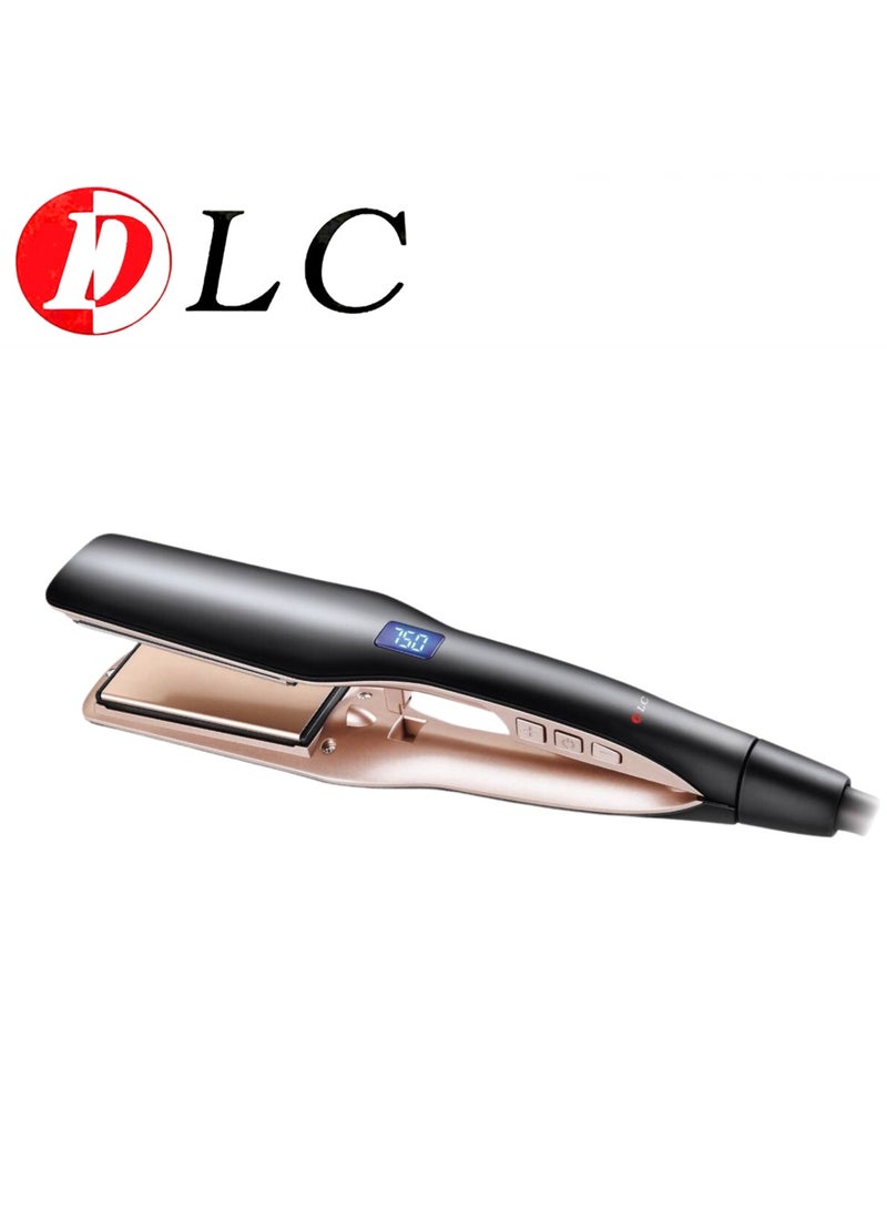 DLC Hair Straightener 360-Degree Swivel Cord Hair Straightener ceramic coated plates, 46 watts of power Fast Heat-Up - Image 1