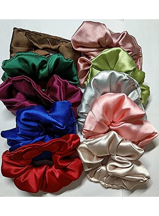 Drishti Multicolor Hair Rubber Of Satin Material For Girlswomen Pack Of 6 - Image 3