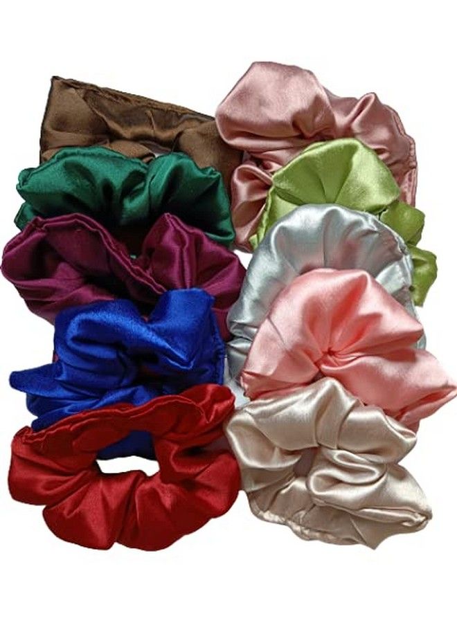 Drishti Multicolor Hair Rubber Of Satin Material For Girlswomen Pack Of 6 - Image 2