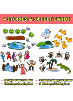 SYOSI Felt Board for Toddlers Story Board, Magnetic Flannel Playboards Board for Toddlers, 4 Themed Felt Figures with Storage Bag, Fun Learning Activities for Boys & Girls  - Image 5