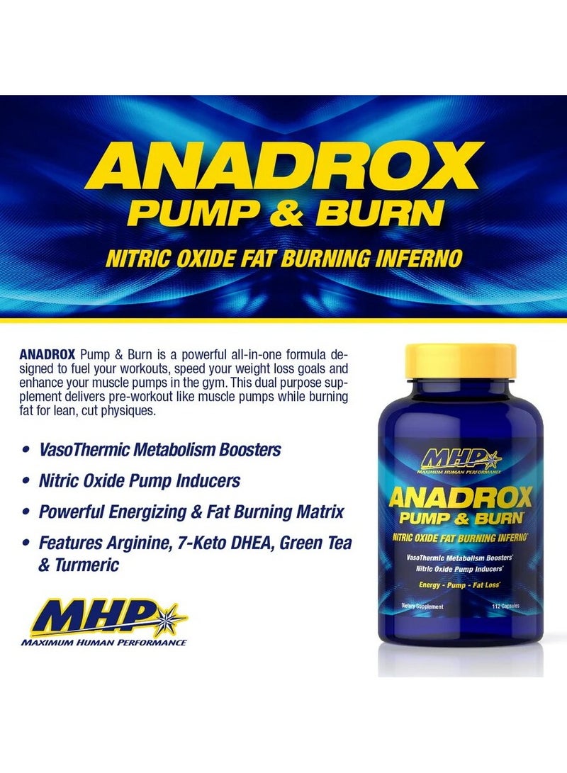 MHP, Anadrox, Pump & Burn, 112 Caps, 28 Servings - Image 2