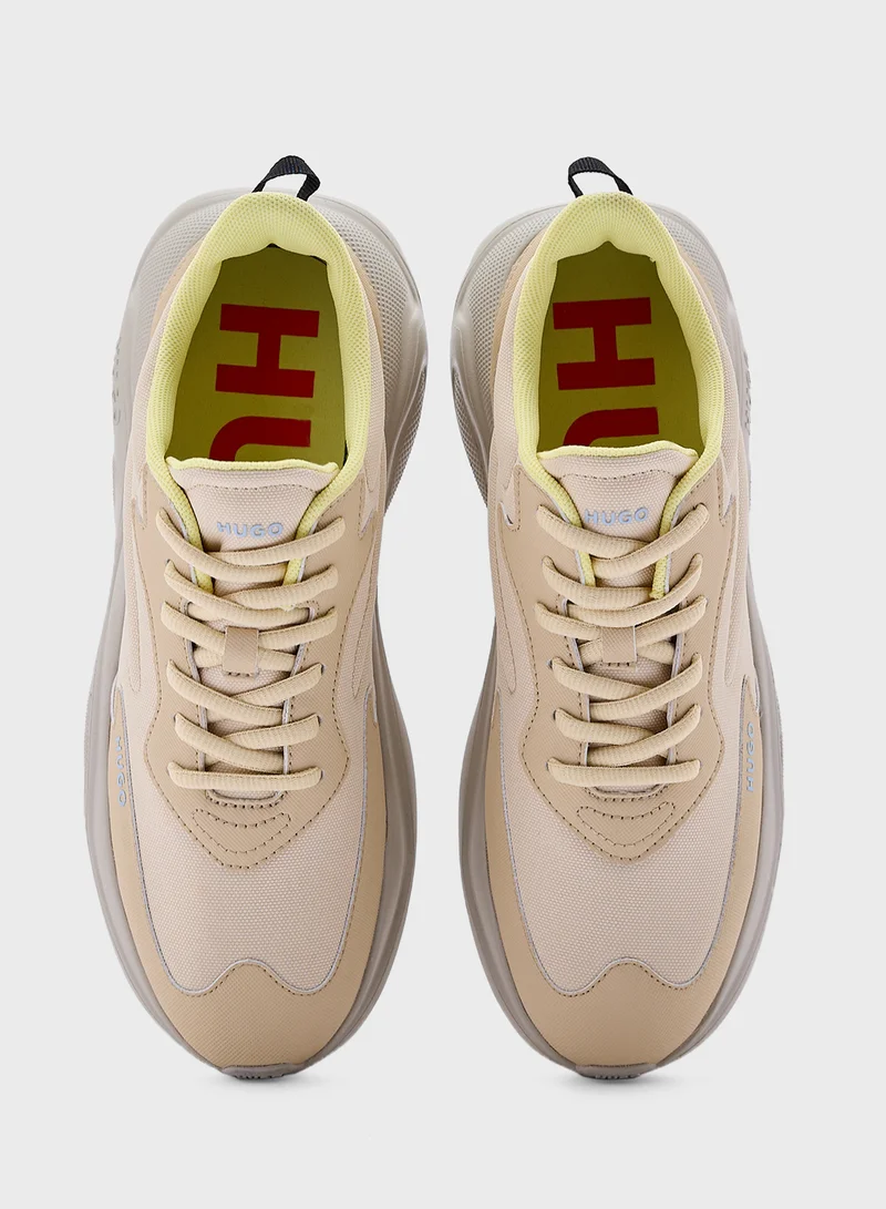 HUGO Leon Plain Low Top Sneakers
