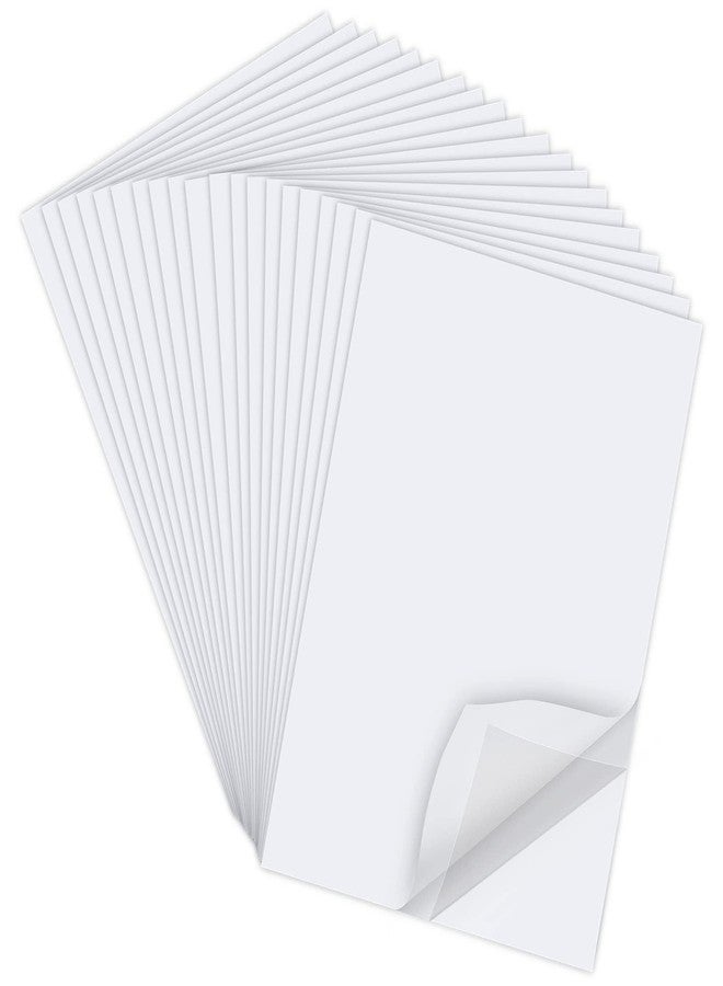 ISUSSER 20 Sheets A4 Size 8.3x11.5 Inch Clear Double Sided Adhesive Tape Sheets, Super Strong Sticky Tape, DIY Art, Craft, Home Decorative Tape with White Liner - Image 1