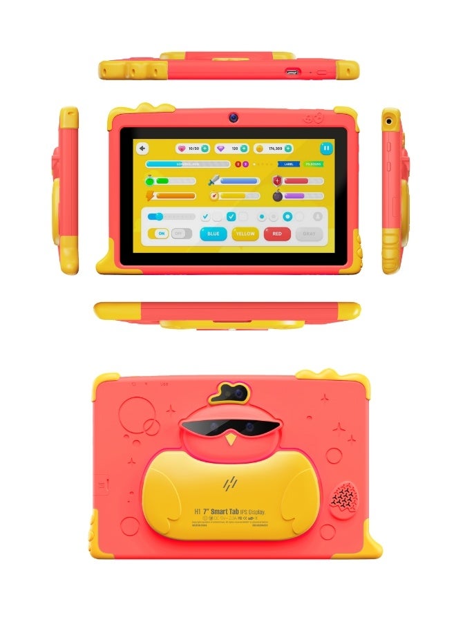 HEATZ H1 Smart Kids Android Wifi Tablet 7-Inch IPS Display 8GB RAM 256GB 5G 4000 mAh Battery - Red Color with Accessories & Free Gifts Inside - Image 3