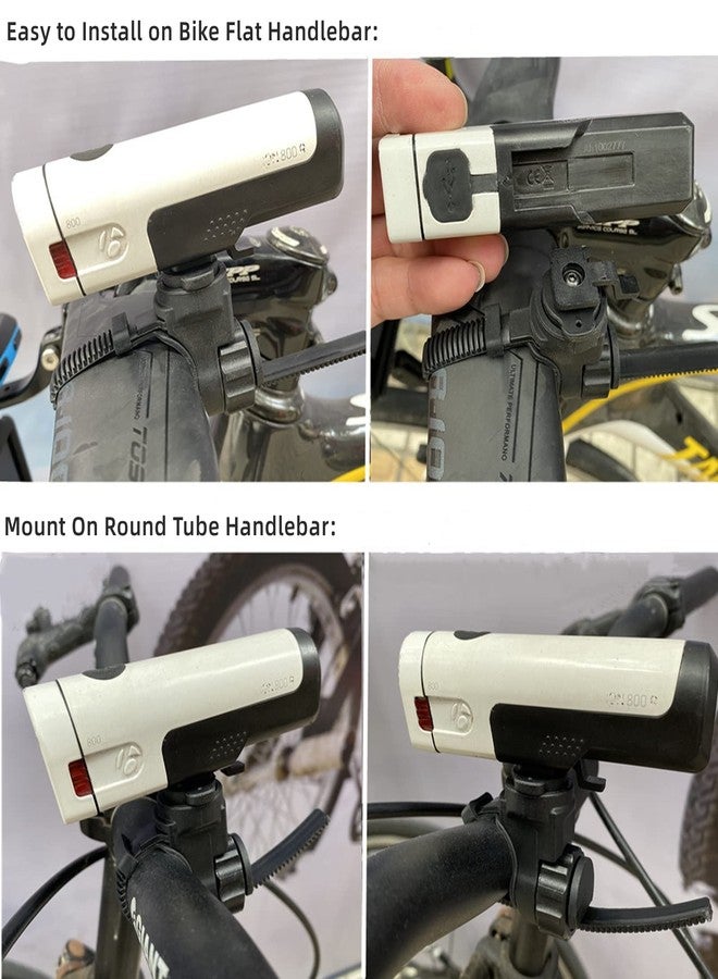 NELboNs Bike Light Mount Compatible with Bontrager Ion Pro RT Light Tension Strap Mount for Bike Out Front Handlebar Adjustable Headlight Flashlight Holder - Image 2