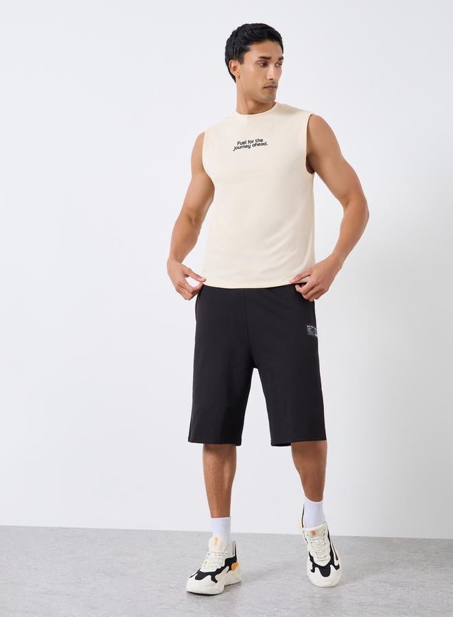 Styli Active Men Oversized Back Graphic Gym Tank - Image 2