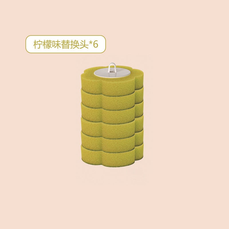 Disposable Toilet Brush Set Home Hygiene Lemon Replacement * 6 - Image 1
