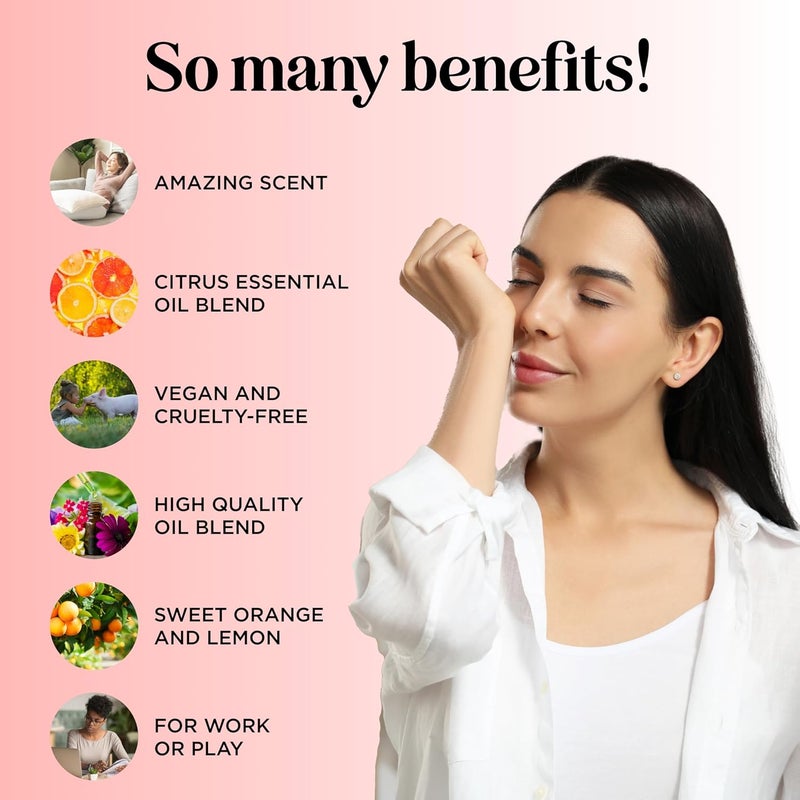 Citrus Essential Oils Blend for Diffuser - Invigorating Citrus Oil Diffuser Essential Oils with Energizing Lemon Orange and Lime Essential Oil - Pure Aromatherapy Oils for Diffuser Citrus Blend Oil - Image 3