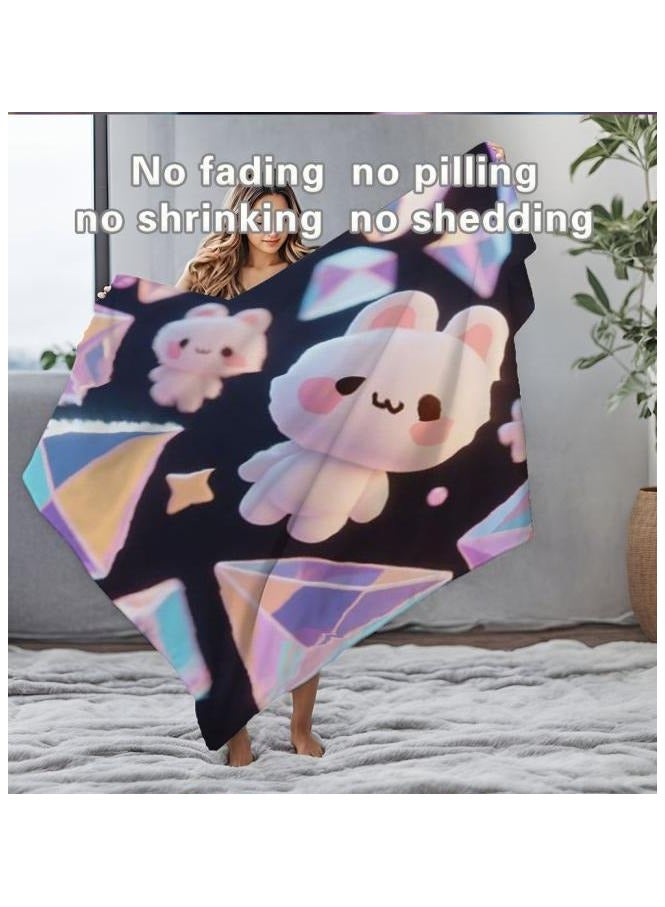 general Flannel thin blanket (warm and comfortable, suitable for sleep, gaming, dust removal and sandproof) 150cm*200cm - 646 - Image 1