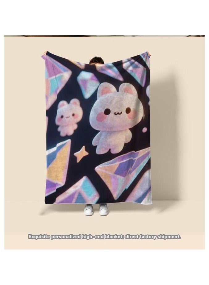 general Flannel thin blanket (warm and comfortable, suitable for sleep, gaming, dust removal and sandproof) 150cm*200cm - 646 - Image 3