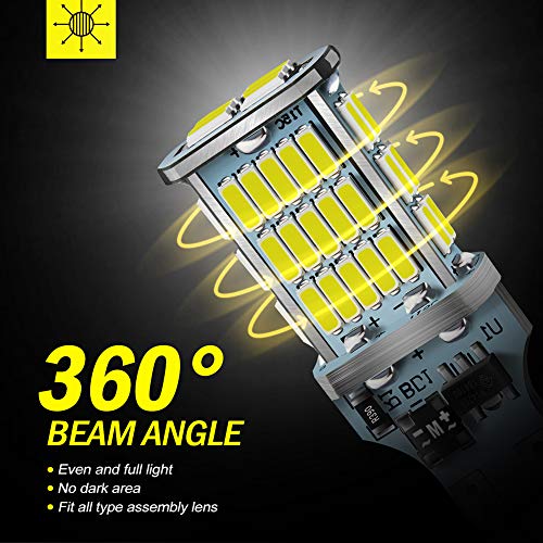 Antline Extremely Bright 921 912 906 T15 W16W LED Bulb White, CANBUS 48-SMD 4014 Chipsets 1300 Lumens LED Replacement for Car Backup Reverse Center High Mount Stop Light Bulbs(Pack of 2) - Image 5