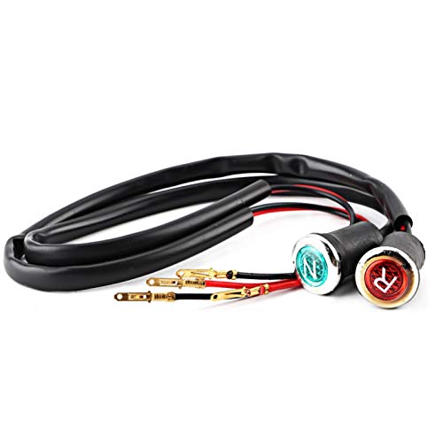 Ymiko Motorcycle Indicator Light Lamp Reverse and Neutral Gear Shifter Indicator Light Lamp Red Green for Most ATVs - Image 2