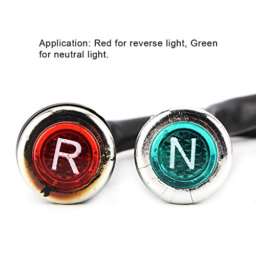 Ymiko Motorcycle Indicator Light Lamp Reverse and Neutral Gear Shifter Indicator Light Lamp Red Green for Most ATVs - Image 5