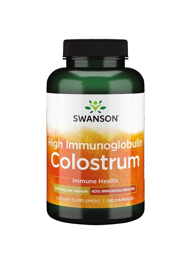 SWANSON High Ig Colostrum 500 Milligrams 120 Capsules - Image 1