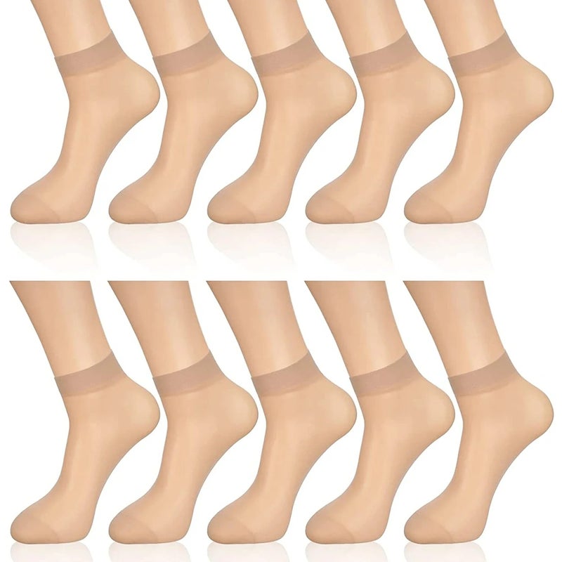 1/20Pairs Ultra Thin Women Socks Summer Transparent Crystal Silk Socks Sexy Elastic Silky Short Girls Ankle Invisible Socks - Image 1