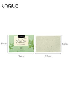 Unique 500 Pcs Facial Oil Blotting Paper, Oil Control Film, Blotting Paper for Oily Skin Care, Green Tea Oil Absorbing Tissues Paper, Large 9.1cmx6cm  - Image 2