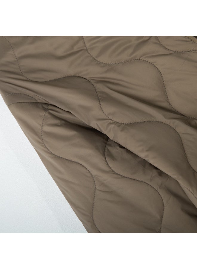 XINYANG Women's V-neck Quilted Cotton Jacket, Winter Padded Coat, Casual Outerwear - Image 4