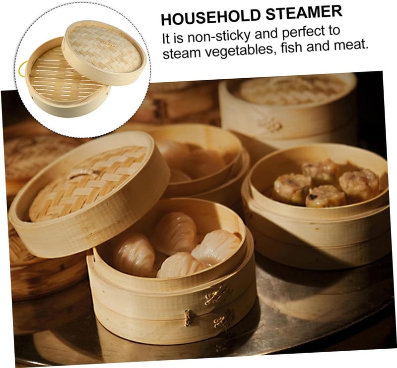 Steamer Basket with Lid Non-stick Cooking Rack for Vegetables Fish Meat Heat Resistant Kitchen Steamer Fits Woks Pans Easy to Clean Healthy Food Steaming Tool - Image 4