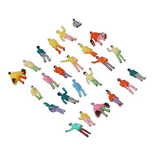 BQLZR 100 Pieces 1:200 Scale Hand Painted Layout Model Train People Figure - Image 2