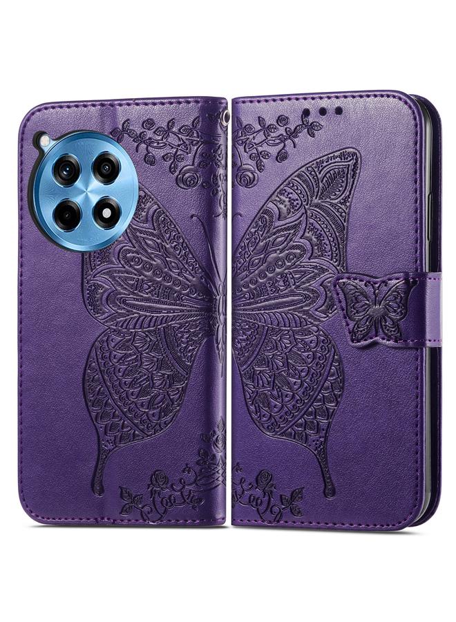 S-TOP Case For OnePlus 12R Butterfly Love Flower Embossed Leather Phone Case - Image 2