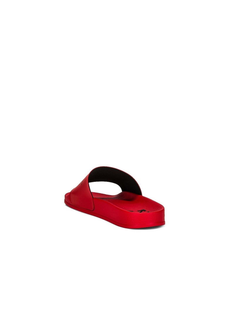 OFF-WHITE Logo Slider in Black & Red - Image 3