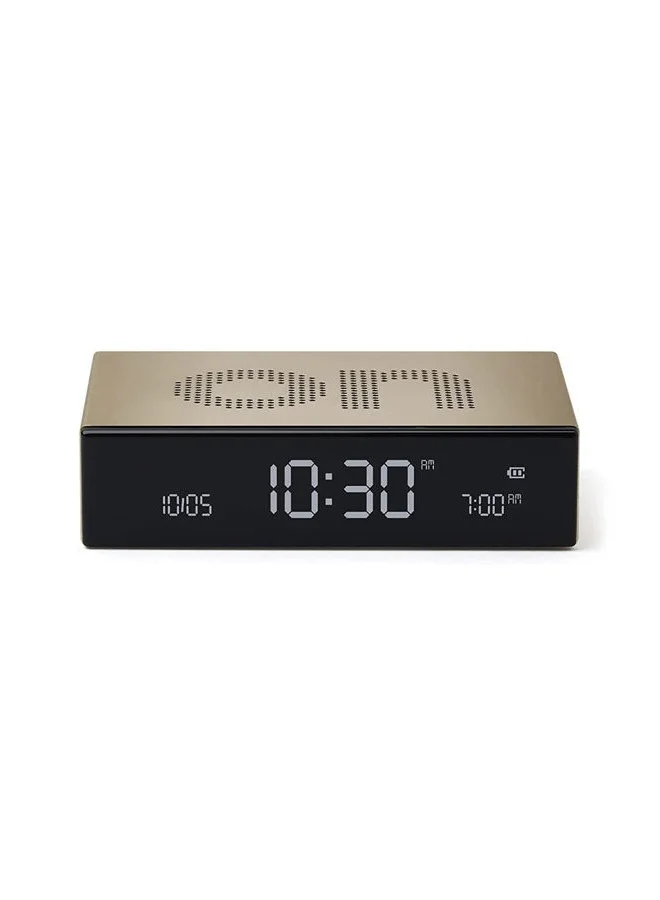 LEXON Flip Premium Reversible Rechargeable Alarm Clock With LCD Screen