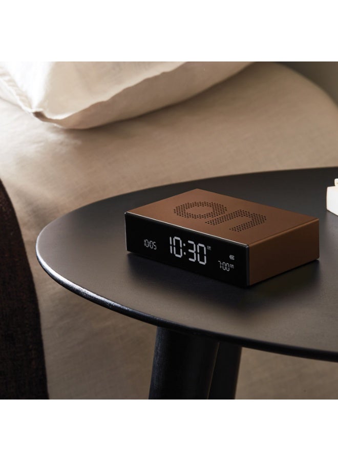 LEXON Flip Premium Reversible Rechargeable Alarm Clock With LCD Screen - Image 4