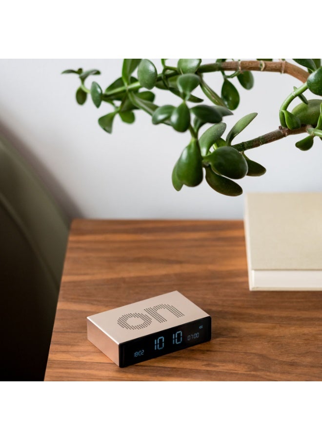 LEXON Flip Premium Reversible Rechargeable Alarm Clock With LCD Screen - Image 5