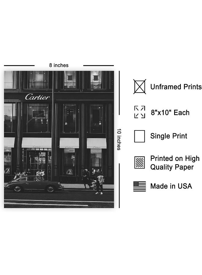 Poster Master Timeless Fashion Poster - Store Front Print - Architecture Art - Luxury Brand Art - Gift for Men, Women & Fashionista - Chic Decor for Living Room or Bedroom - 8x10 UNFRAMED Wall Art - Image 3