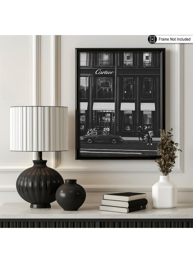Poster Master Timeless Fashion Poster - Store Front Print - Architecture Art - Luxury Brand Art - Gift for Men, Women & Fashionista - Chic Decor for Living Room or Bedroom - 8x10 UNFRAMED Wall Art - Image 2