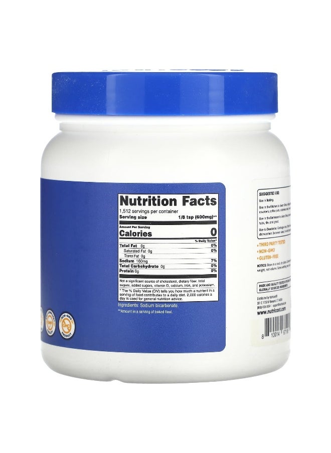 Nutricost, Sodium Bicarbonate Powder, Unflavored, 2 lb (907 g)