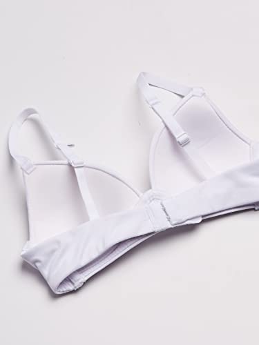 Maidenform Girl Big Girls' Slim Comfort Devotion Wireless Bra, White, 34A - Image 3
