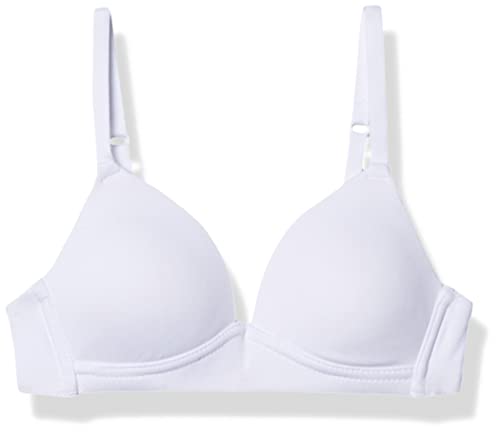 Maidenform Girl Big Girls' Slim Comfort Devotion Wireless Bra, White, 34A - Image 1