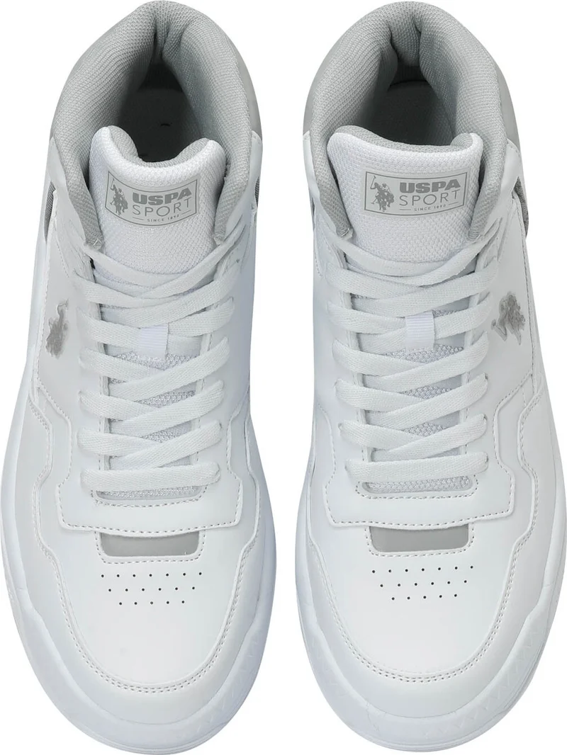 U.S. Polo Assn. BASE. Polo Assn. Mılow Hi Wmn 4fx White Women's High Sneaker