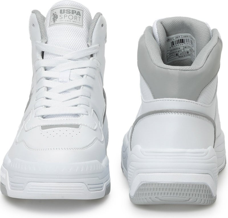 U.S. Polo Assn. BASE. Polo Assn. Mılow Hi Wmn 4fx White Women's High Sneaker  - Image 3