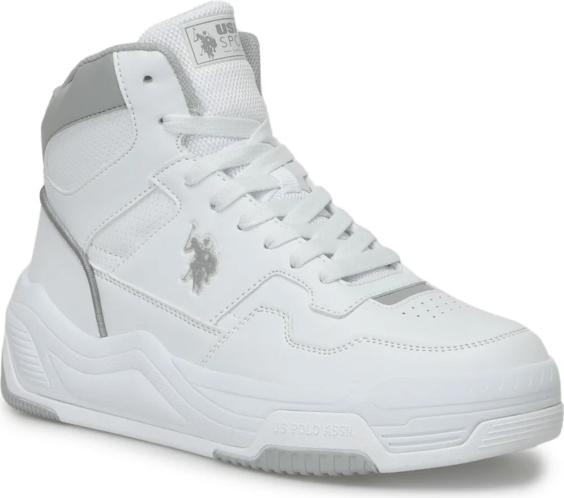 U.S. Polo Assn. BASE. Polo Assn. Mılow Hi Wmn 4fx White Women's High Sneaker