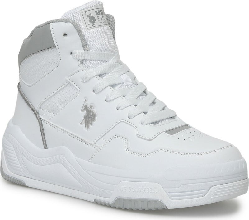 U.S. Polo Assn. BASE. Polo Assn. Mılow Hi Wmn 4fx White Women's High Sneaker  - Image 5