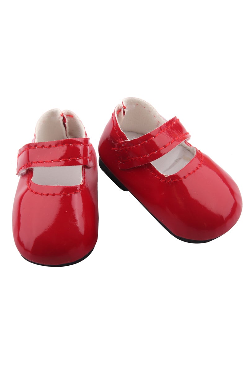 SH-0137-6 5cm Leather Doll Shoes Shiny Mini Leather Shoes For 14 Inch American&Nancy,Paola Reina Dol